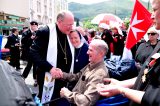 2011 Lourdes Pilgrimage - Archbishop Dolan with Malades (202/267)